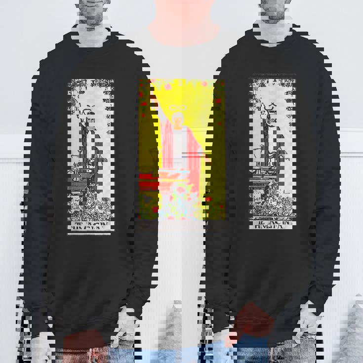 オリジナルrider Waite Deckからのマジシャンビンテージタロットカード スウェットシャツ 高齢者への贈り物