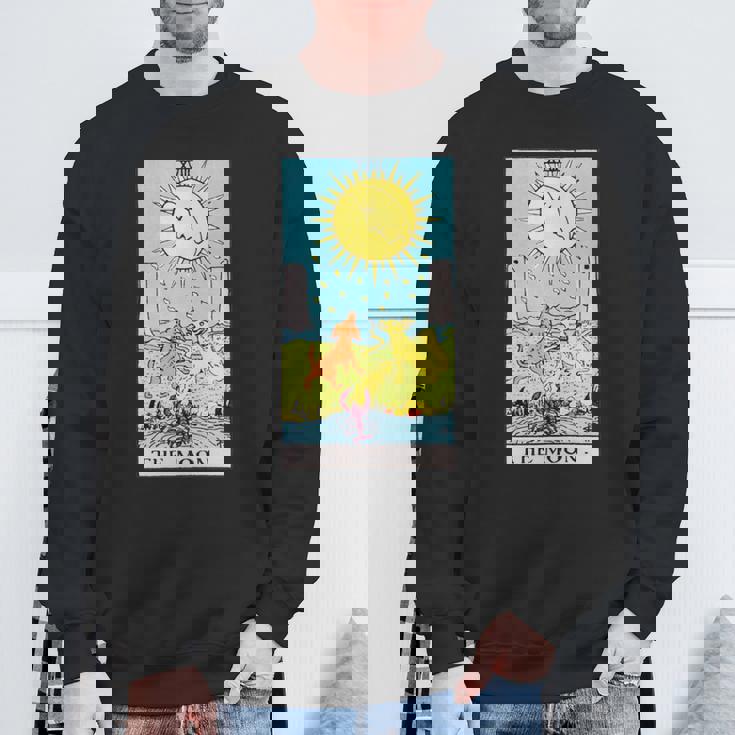 オリジナルのrider Waite Deckのムーンヴィンテージタロットカード。 長袖tシャツ スウェットシャツ 高齢者への贈り物