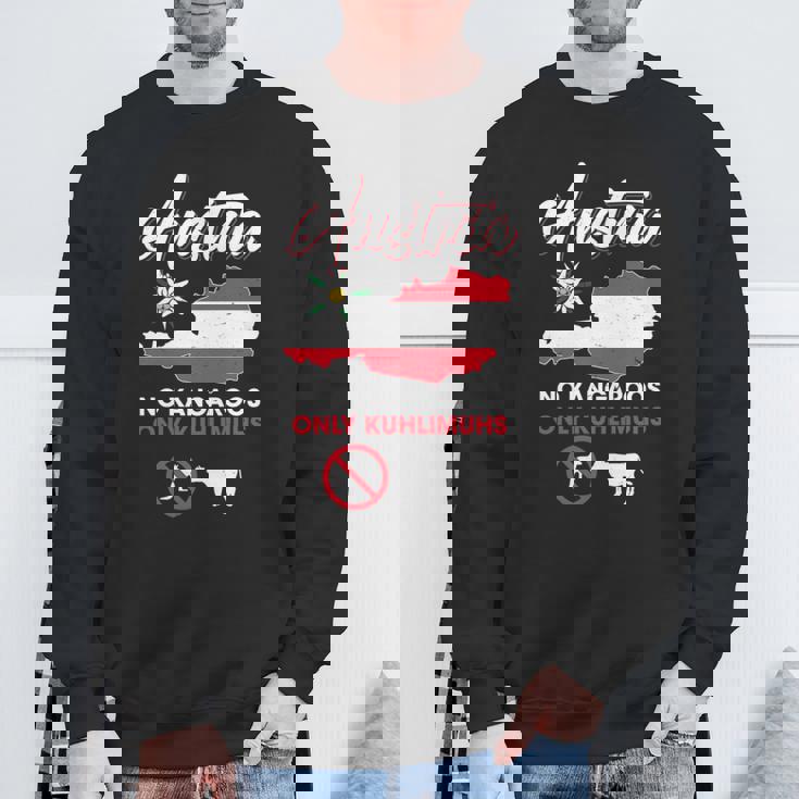 オーストリアのカンガルーなし オーストリアのカンガルーなし 長袖tシャツ スウェットシャツ 高齢者への贈り物