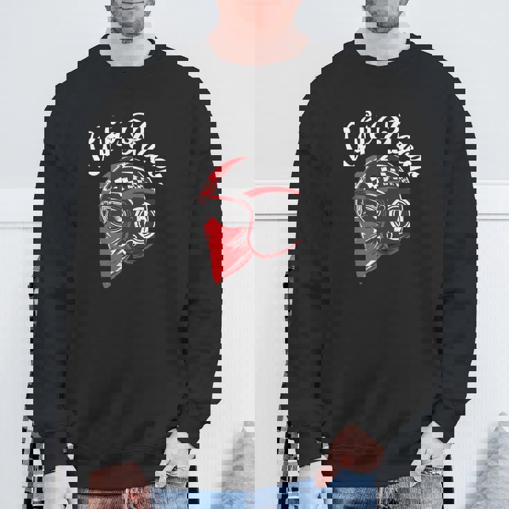 オートバイ カフェレーサー モータースポーツギフト 長袖tシャツ スウェットシャツ 高齢者への贈り物