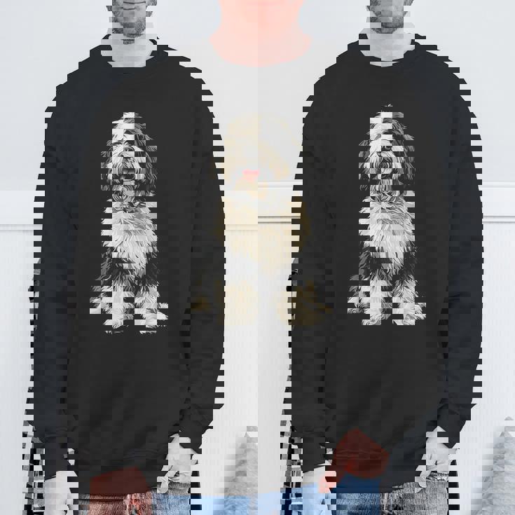 オールドイングリッシュシープドッグ 犬 ペット アートワーク オールドイングリッシュシープドッグ スウェットシャツ 高齢者への贈り物