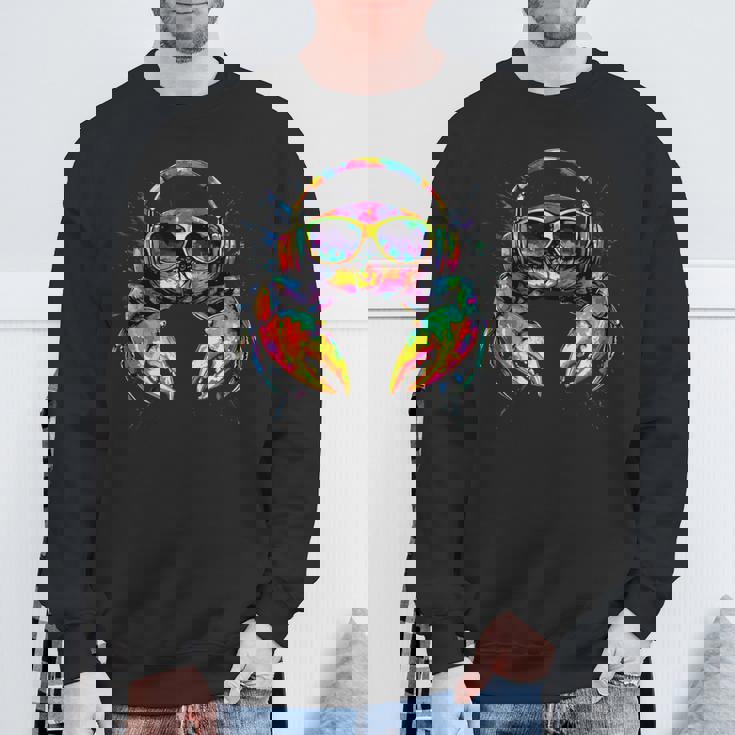 カニ カニ 甲殻類 カニ シアワガニ ザリガニ スイートクラブ 長袖tシャツ スウェットシャツ 高齢者への贈り物