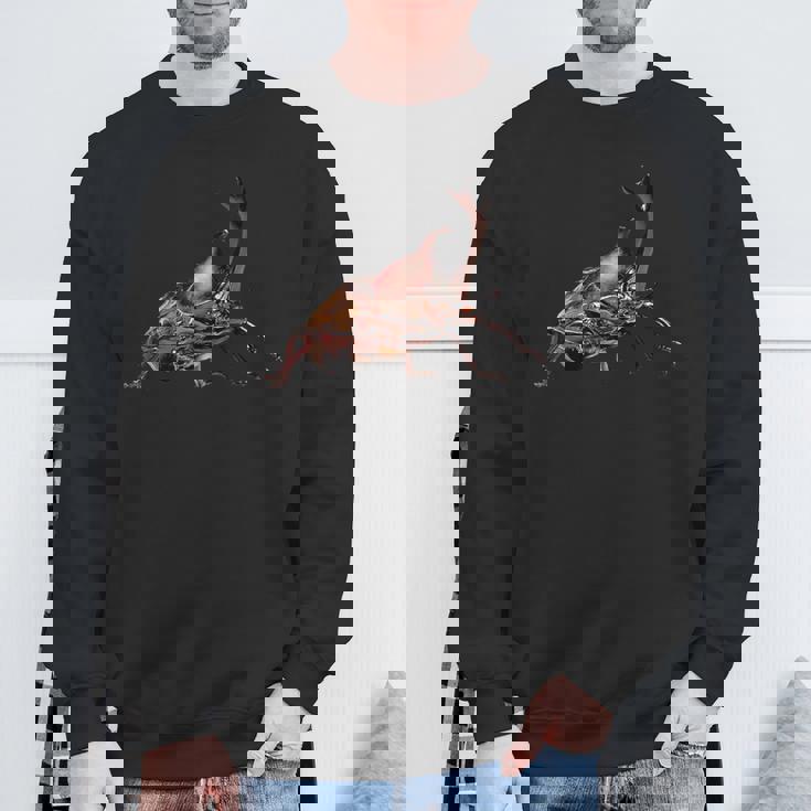 カブトムシの肖像画 スウェットシャツ 高齢者への贈り物