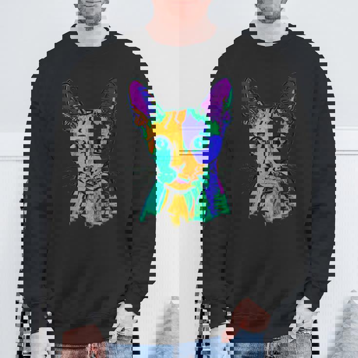 カラフルキャット スウェットシャツ 高齢者への贈り物