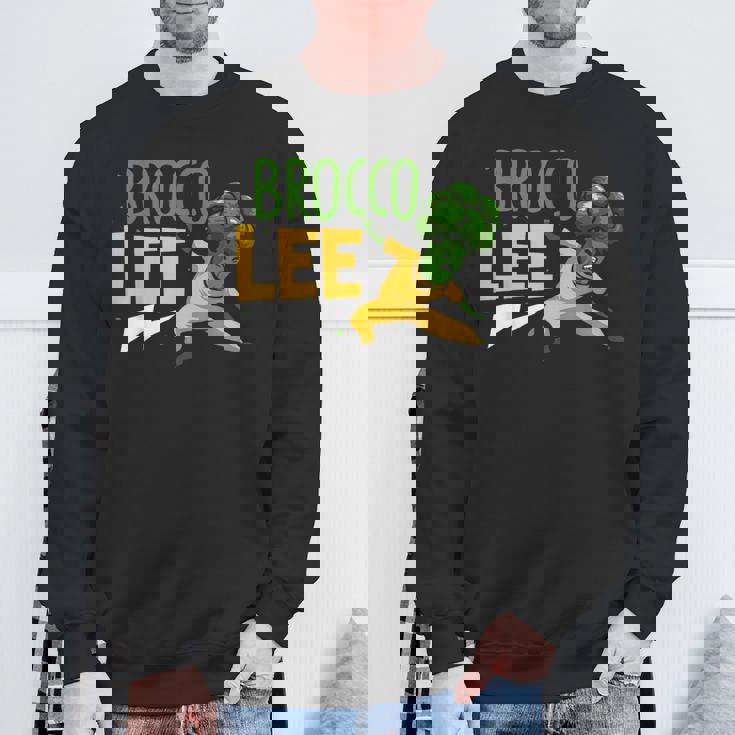 カンフー ブロッコリー ブロッコリー ビーガン 野菜 スウェットシャツ 高齢者への贈り物