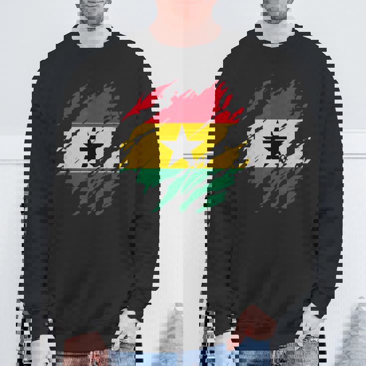 ガーナの国旗ガーナ スウェットシャツ 高齢者への贈り物