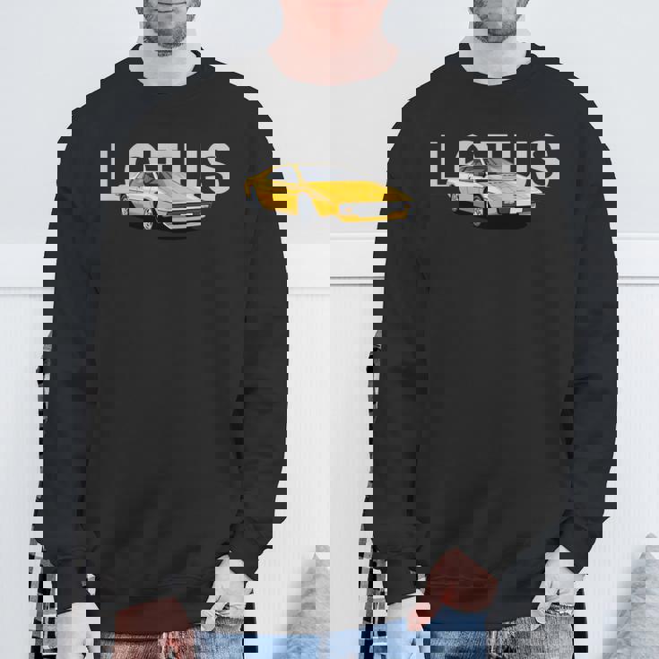 クラシック ブリティッシュ ロータス エスプリ スポーツカー 長袖tシャツ スウェットシャツ 高齢者への贈り物