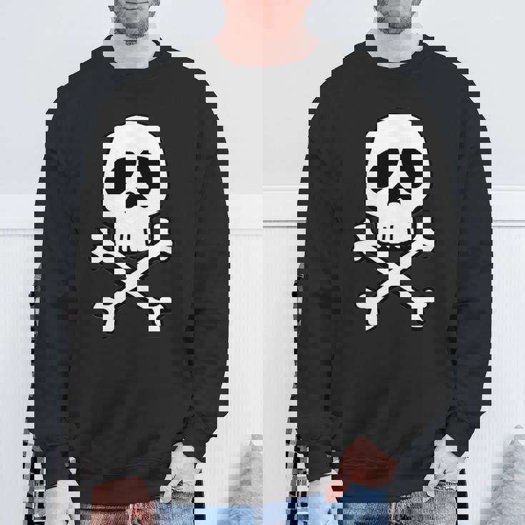 クラシック 宇宙 海賊 パンク スカル キャプテン ハロウィン 長袖tシャツ スウェットシャツ 高齢者への贈り物