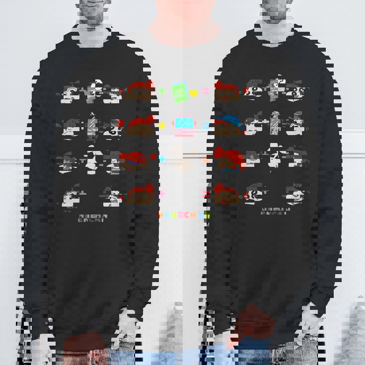 クレヨンしんちゃん 〇＋〇＝？ ネネちゃんver 長袖tシャツ スウェットシャツ 高齢者への贈り物