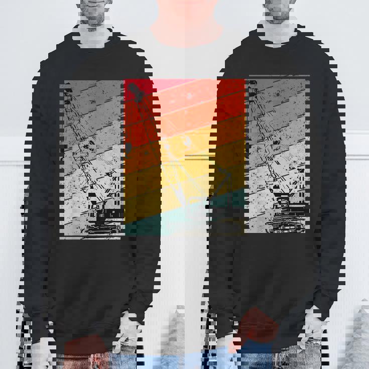 クレーン オペレーター 重機 おもしろい 建設 クレーン スウェットシャツ 高齢者への贈り物