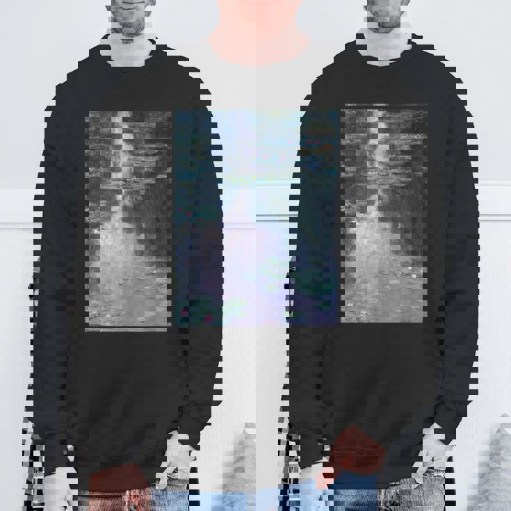 クロード・モネの睡蓮 スウェットシャツ 高齢者への贈り物