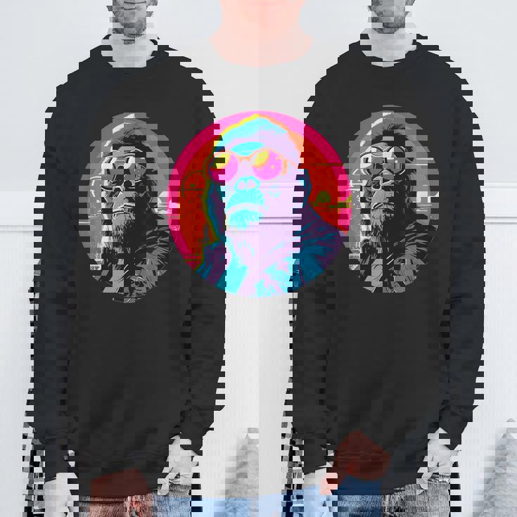 クールゴリラ サングラス付き サンセット ゴリラ スウェットシャツ 高齢者への贈り物