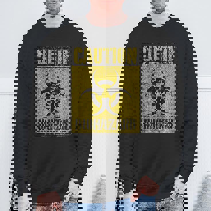 グランジ バイオハザード シンボル 黙示録後 警告サイン スウェットシャツ 高齢者への贈り物