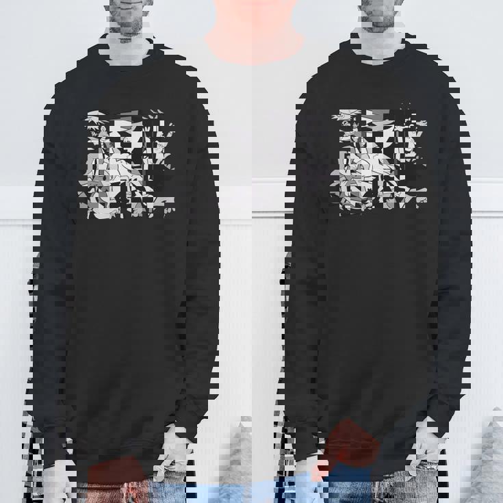 ゲルニカのアートワーク 長袖tシャツ スウェットシャツ 高齢者への贈り物