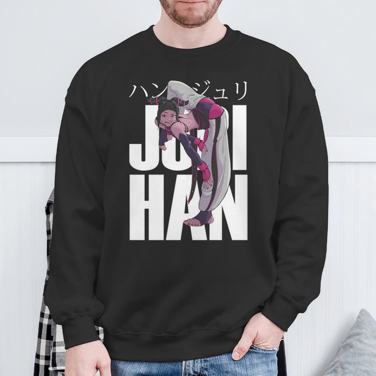 ゲーマープレイヤー愛好家向けジュリハンキャラクター 長袖tシャツ スウェットシャツ 高齢者への贈り物