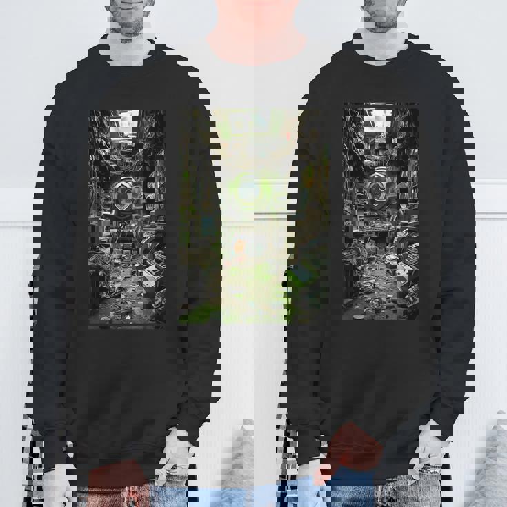 ゲームルームウィアードコアスペーシャスドリームコア スウェットシャツ 高齢者への贈り物