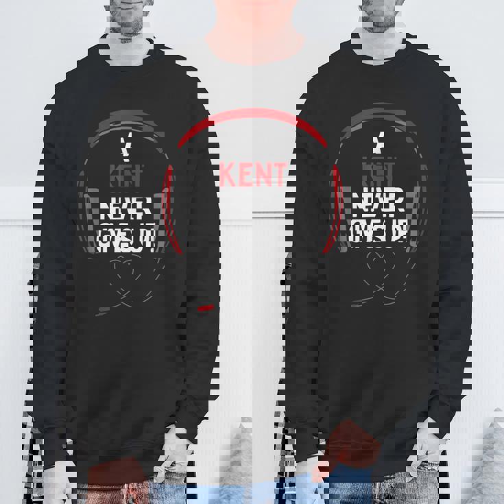 ゲーム用引用句「A Kent Never Gives Up」ヘッドセット パーソナライズ スウェットシャツ 高齢者への贈り物