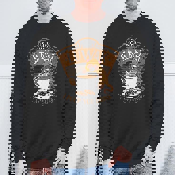 コピ ルワク パームシベット 発酵コーヒー I Poop You Drink Fun スウェットシャツ 高齢者への贈り物