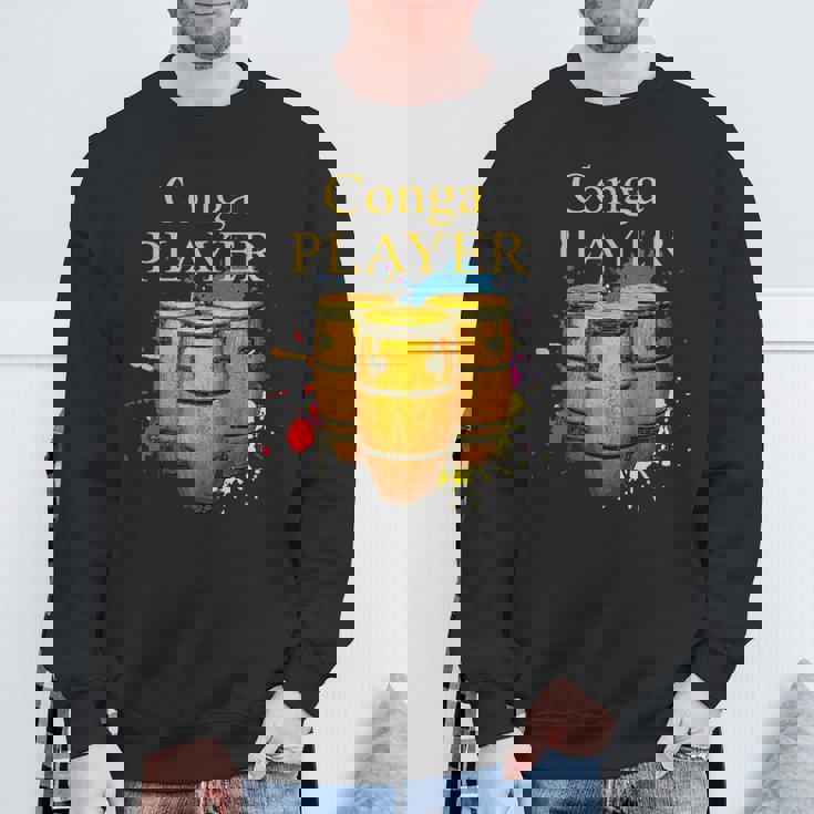 コンガコンガ奏者ミュージシャン スウェットシャツ 高齢者への贈り物