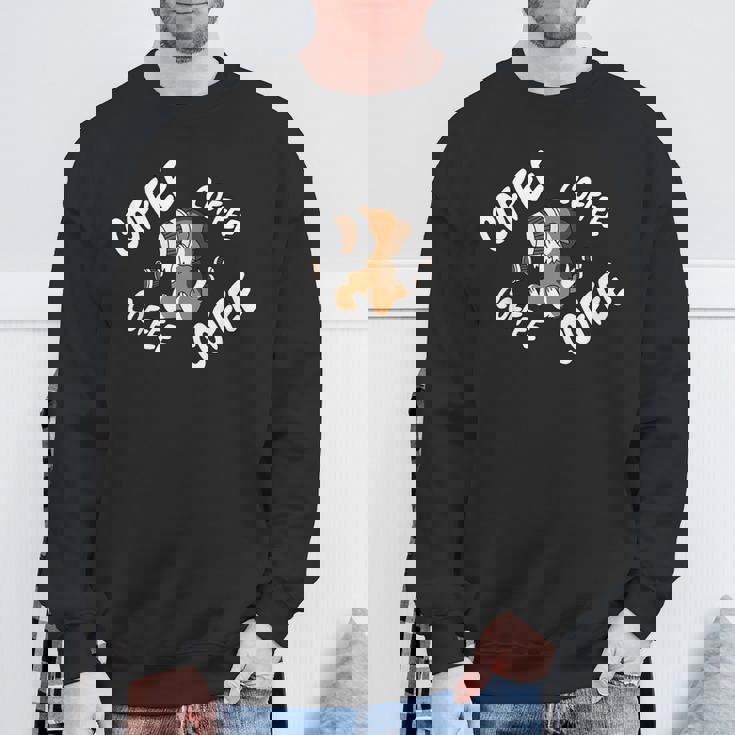 コーヒーシェットランド・シープドッグ犬 スウェットシャツ 高齢者への贈り物