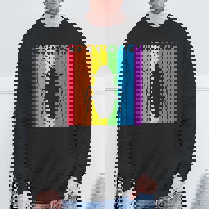 ゴキブリ目 レインボー ゴキブリ目 野生動物 スウェットシャツ 高齢者への贈り物