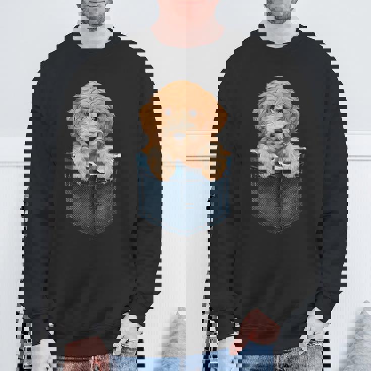 ゴールデンドゥードル 子犬 バッグ かわいい 犬 スウェットシャツ 高齢者への贈り物