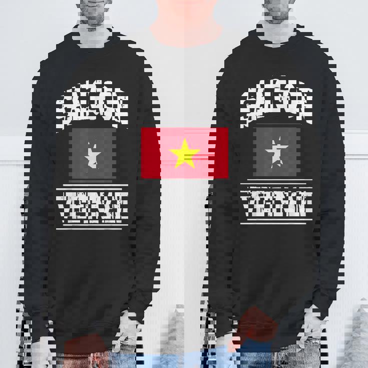 サイゴン ベトナム ホーチミン市 お土産 ベトナム国旗 スウェットシャツ 高齢者への贈り物