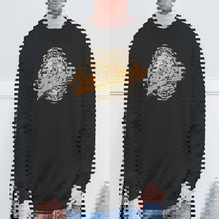 サンオノフレ ロングボードのみのレトロ ウェーブ サーフィン スウェットシャツ 高齢者への贈り物