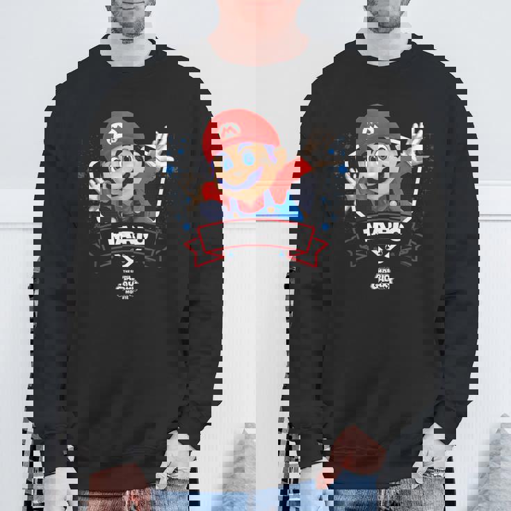 ザ・スーパーマリオギャラクシー・ムービー Mario Champion スウェットシャツ 高齢者への贈り物