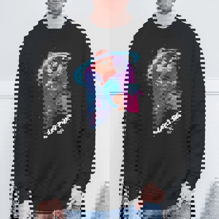 ザ・スーパーマリオギャラクシー・ムービー Mario Time 長袖tシャツ スウェットシャツ 高齢者への贈り物