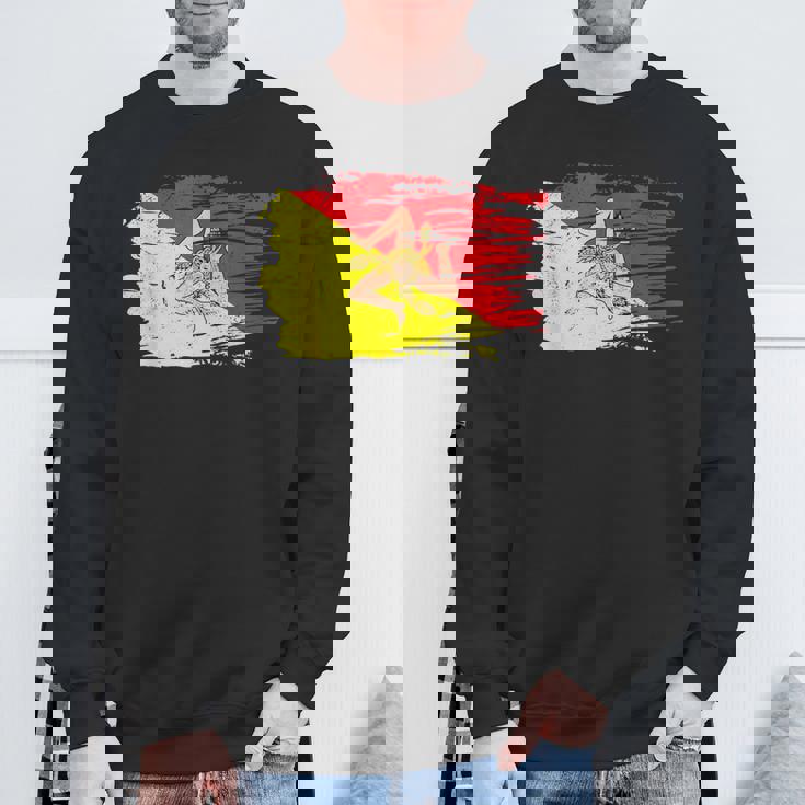 シチリア国旗 シチリア州パレルモ イタリア スウェットシャツ 高齢者への贈り物