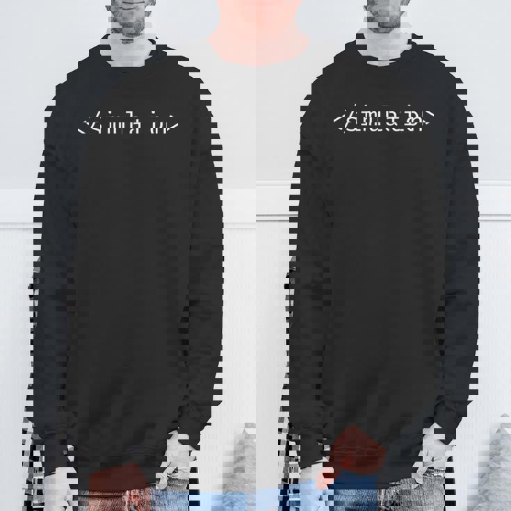 シミュレーションの終わり ディストピアプログラマー 長袖tシャツ スウェットシャツ 高齢者への贈り物