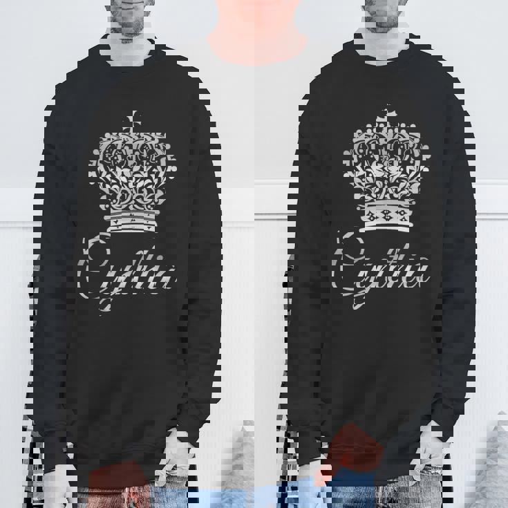 シンシア女王 女王 名前 王冠 リーガル プリンセス スウェットシャツ 高齢者への贈り物