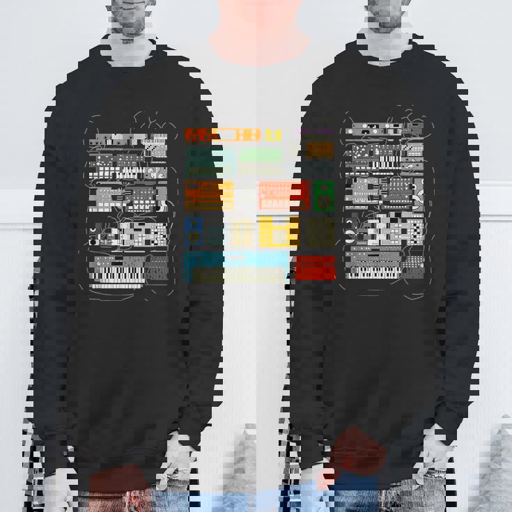 シンセサイザー と エレクトロニック・ミュージシャン と Dj スウェットシャツ 高齢者への贈り物