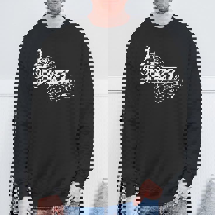 ジャズミュージシャン 楽譜 ジャズノート スウェットシャツ 高齢者への贈り物