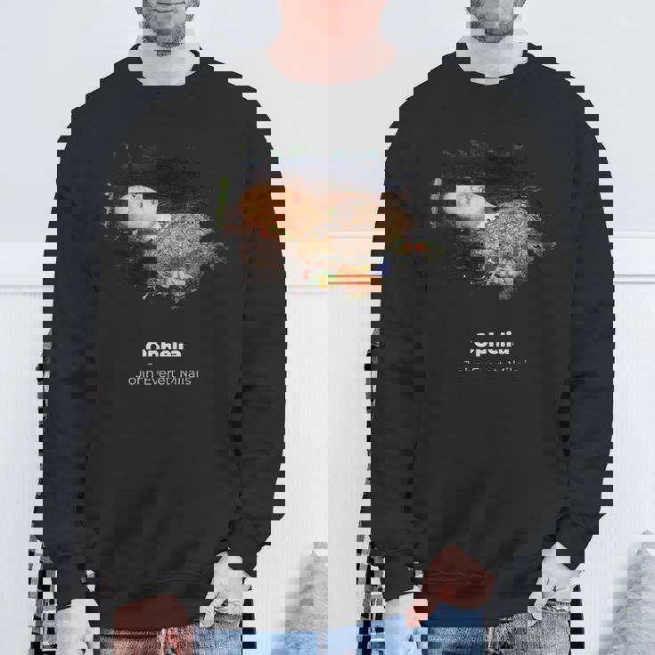 ジョン・エバレット・ミレーのオフィーリア・グランジ スウェットシャツ 高齢者への贈り物