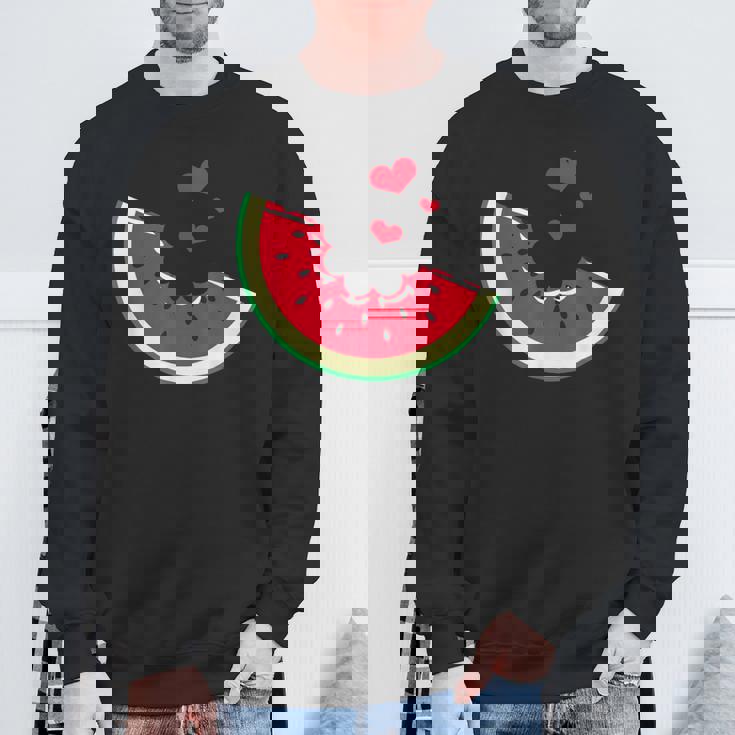 スイカ スライス メロン 夏休み シーズン フルーツ愛好家 スウェットシャツ 高齢者への贈り物