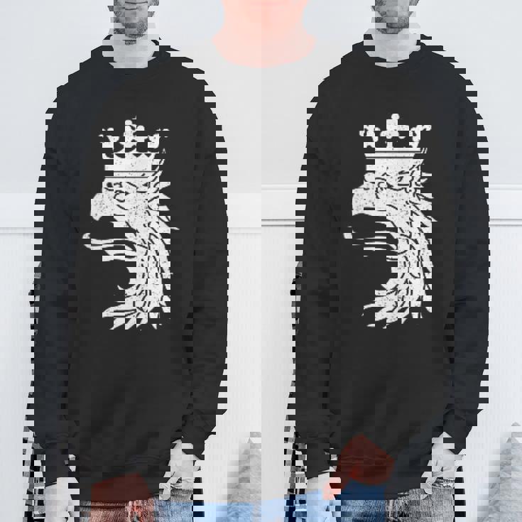 スカニア スウェーデン コート・オブ・アームズ フラッグ グリフィン スウェットシャツ 高齢者への贈り物