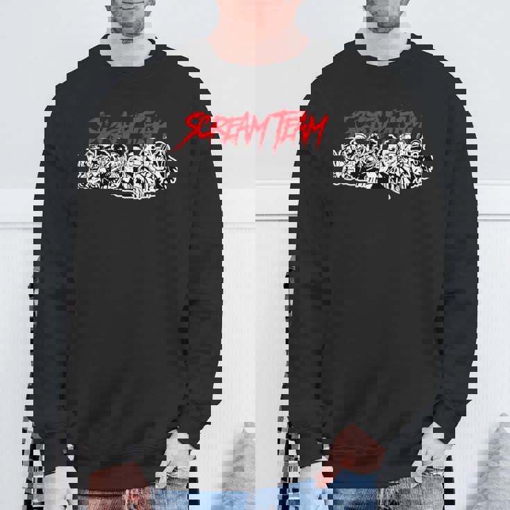 スクリームチーム ホラー映画 長袖tシャツ スウェットシャツ 高齢者への贈り物
