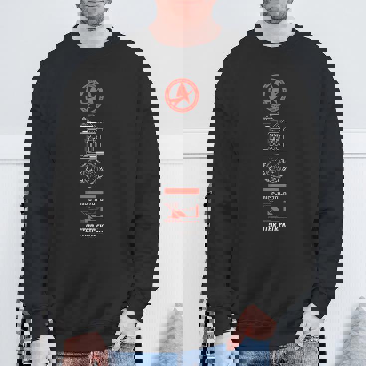 スタートレック 宇宙艦隊コマンド Uss エンタープライズ Ncc-1701-D スウェットシャツ 高齢者への贈り物