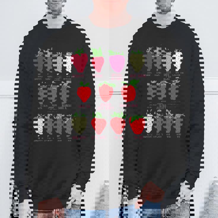 ストロベリーフルーツシャツ イチゴの種類 コテージコア スウェットシャツ 高齢者への贈り物