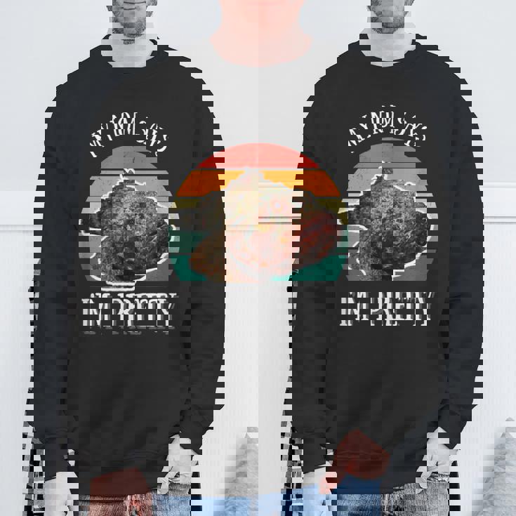 ストーンフィッシュ レトロ ミーム メンズ レディース キッズ スウェットシャツ 高齢者への贈り物