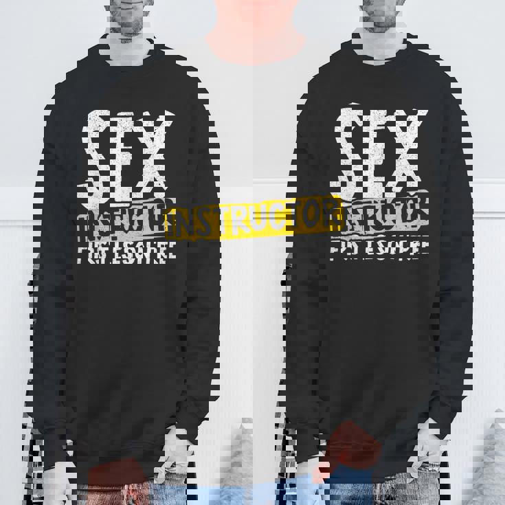 セックスインストラクター 初めてのレッスン 自由恋愛 セックス教師 スウェットシャツ 高齢者への贈り物