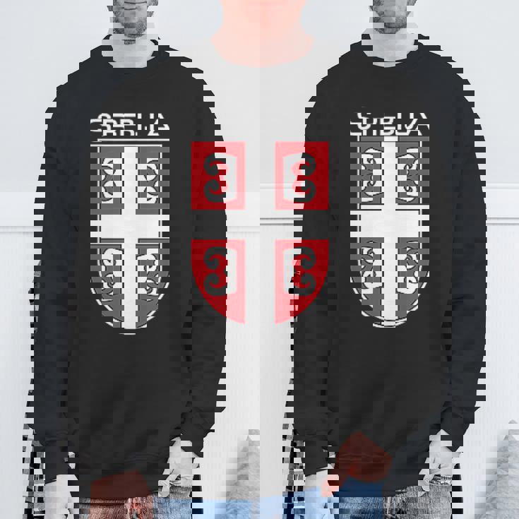 セルビアクロスシールドセルビアアーム。 スウェットシャツ 高齢者への贈り物