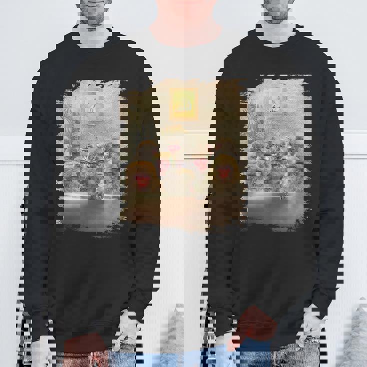 セルフケア お風呂 猿 お風呂 スウェットシャツ 高齢者への贈り物