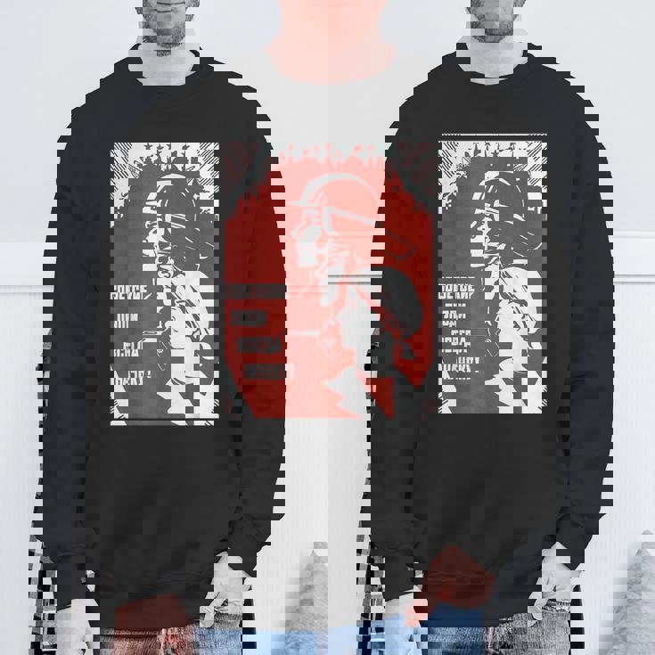 ソビエト連邦 ワーキングクラス プロパガンダポスター Cccp スウェットシャツ 高齢者への贈り物