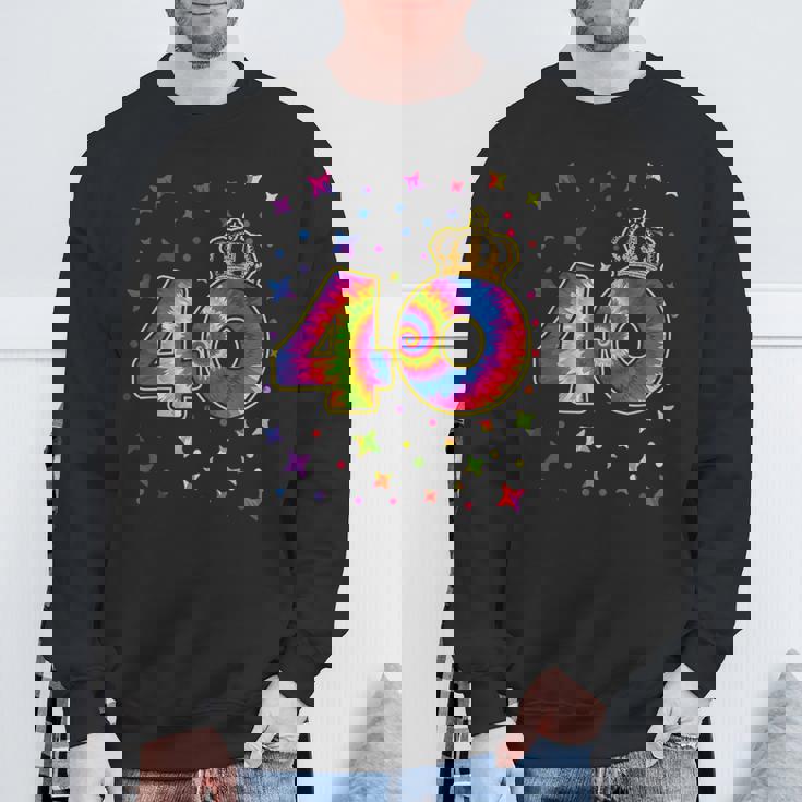 タイダイ 40歳の誕生日パーティー 40歳 お祝い スウェットシャツ 高齢者への贈り物