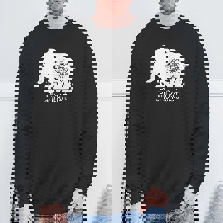 タイプーケット 象 グラフィック タイ土産 旅行ギフト スウェットシャツ 高齢者への贈り物