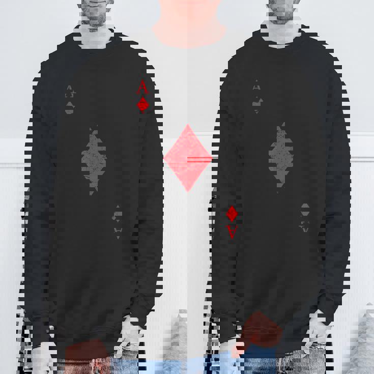 ダイヤのエース トランプ シャツ イージー ハロウィン コスチューム スウェットシャツ 高齢者への贈り物