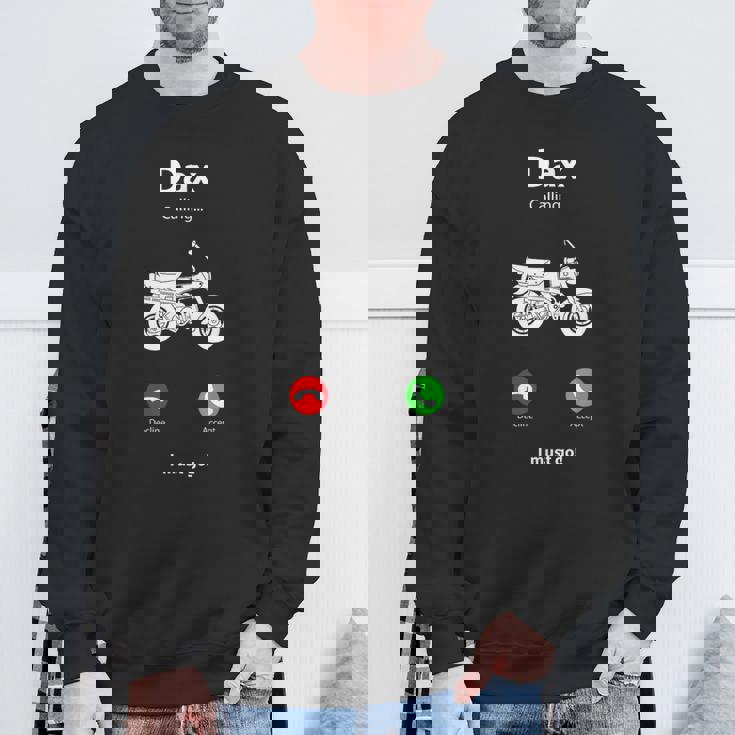 ダックス50 原付バイク レトロ ヴィンテージ 日本 スウェットシャツ 高齢者への贈り物